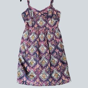 J.Crew Medallion Paisley Tank Dress